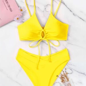 Bright Yellow Bikini Set